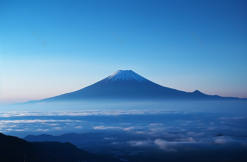 黎明下的山峰风景,高清,摄影图,摄影图片,图片大全,摄影图免费下载